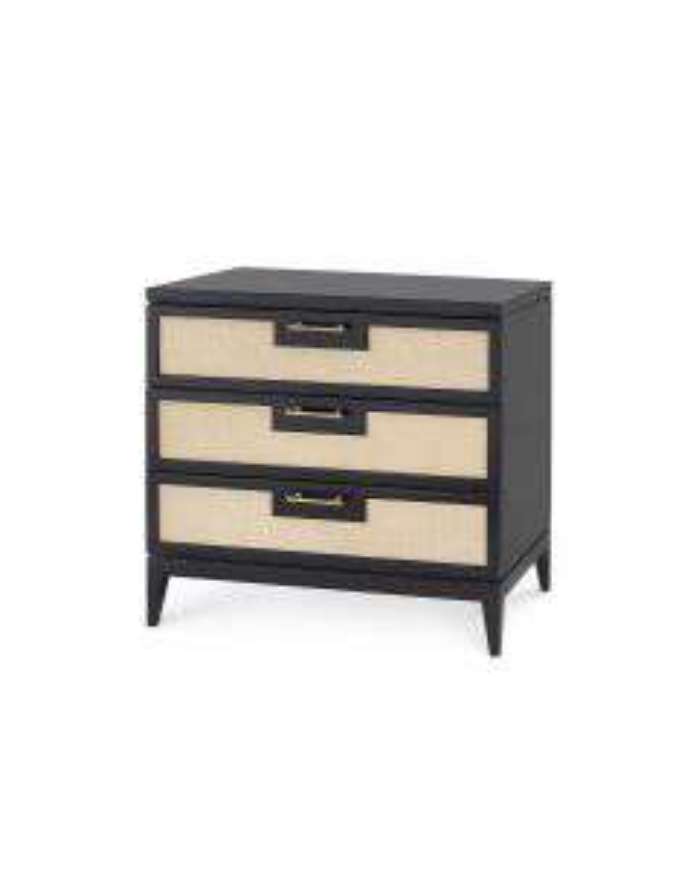Picture of ASTOR-3-DRAWER-SIDE-TABLE-BLACK
