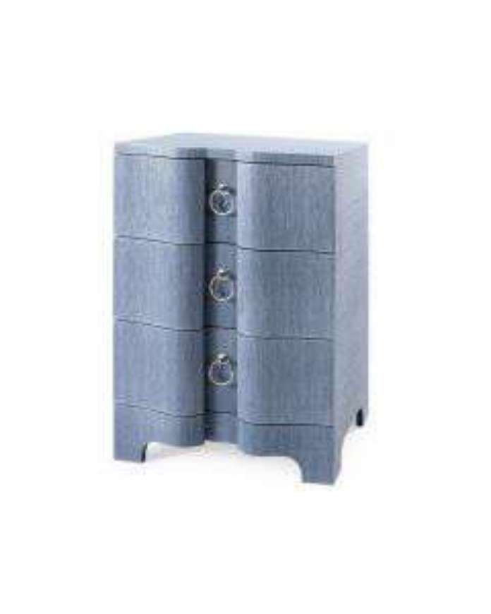 Picture of BARDOT 3 DRAWER SIDE TABLE NAVY BLUE