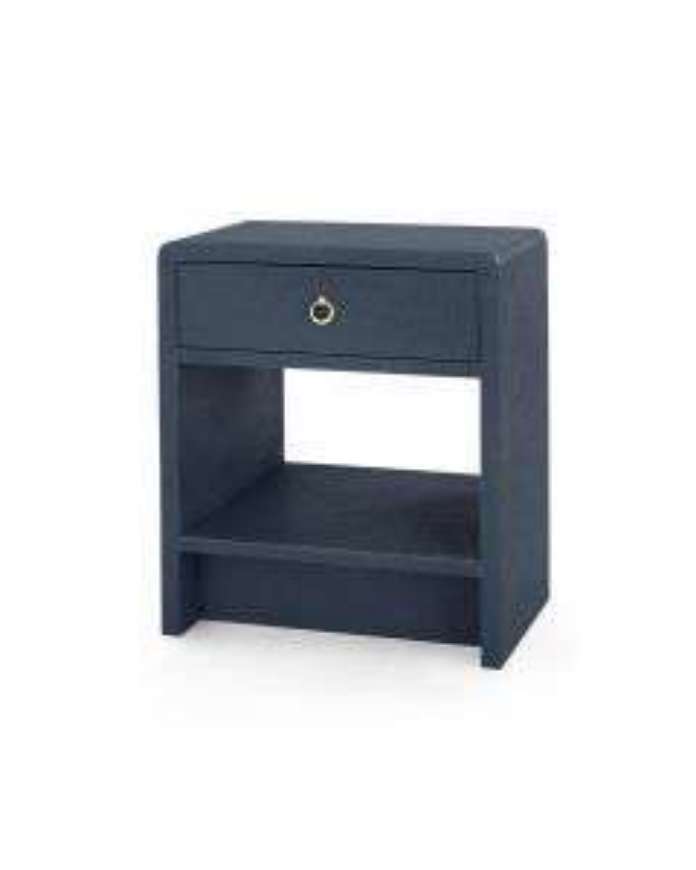 Picture of BENJAMIN 1 DRAWER SIDE TABLE NAVY BLUE