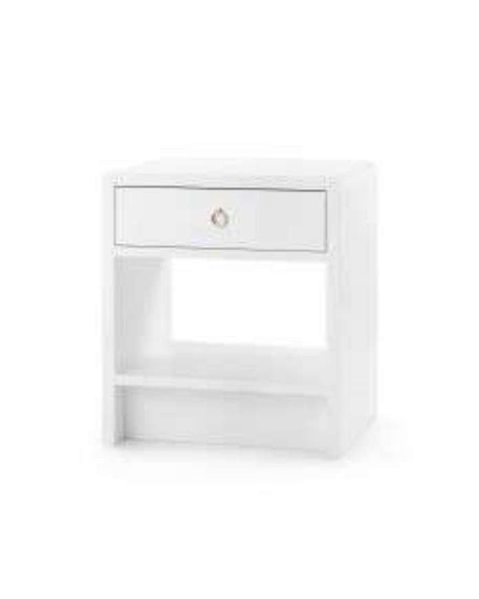 Picture of BENJAMIN 1 DRAWER SIDE TABLE WHITE