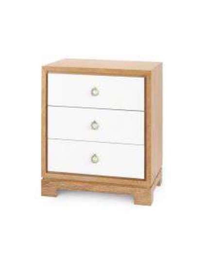 Picture of BERKELEY 3 DRAWER SIDE TABLE NATURAL