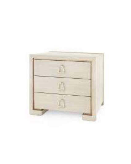 Picture of BLAKE-3-DRAWER-SIDE-TABLE-BLANCHED-OAK
