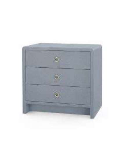Picture of BRYANT 3 DRAWER SIDE TABLE GRAY