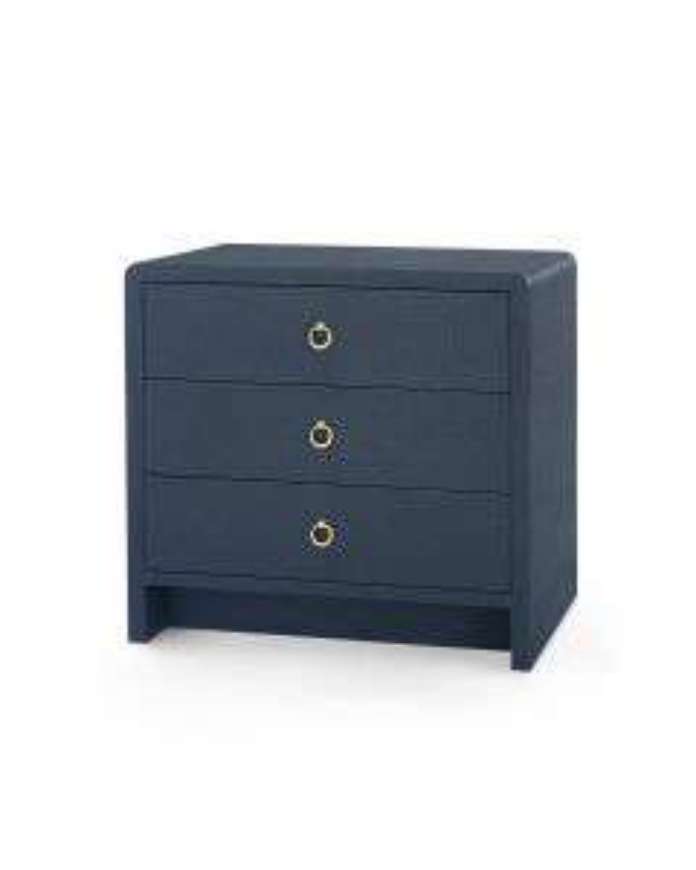 Picture of BRYANT 3 DRAWER SIDE TABLE NAVY BLUE