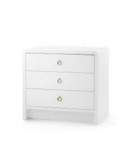 Picture of BRYANT 3 DRAWER SIDE TABLE WHITE