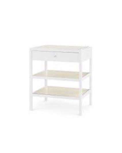 Picture of CAANAN-1-DRAWER-SIDE-TABLE-WHITE