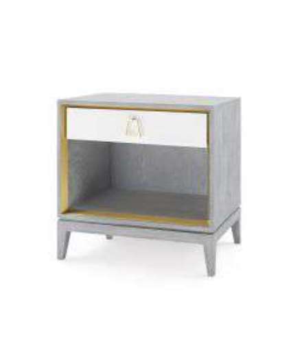 Picture of CAMERON-1-DRAWER-SIDE-TABLE-GRAY