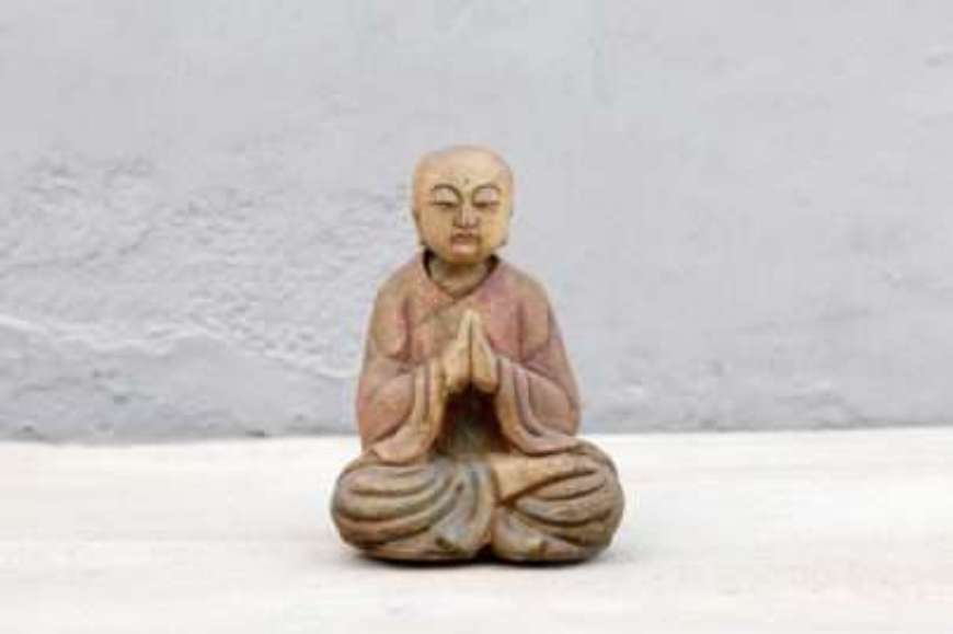 Picture of WOODEN BUDDHA CARVED FROM POPLAR