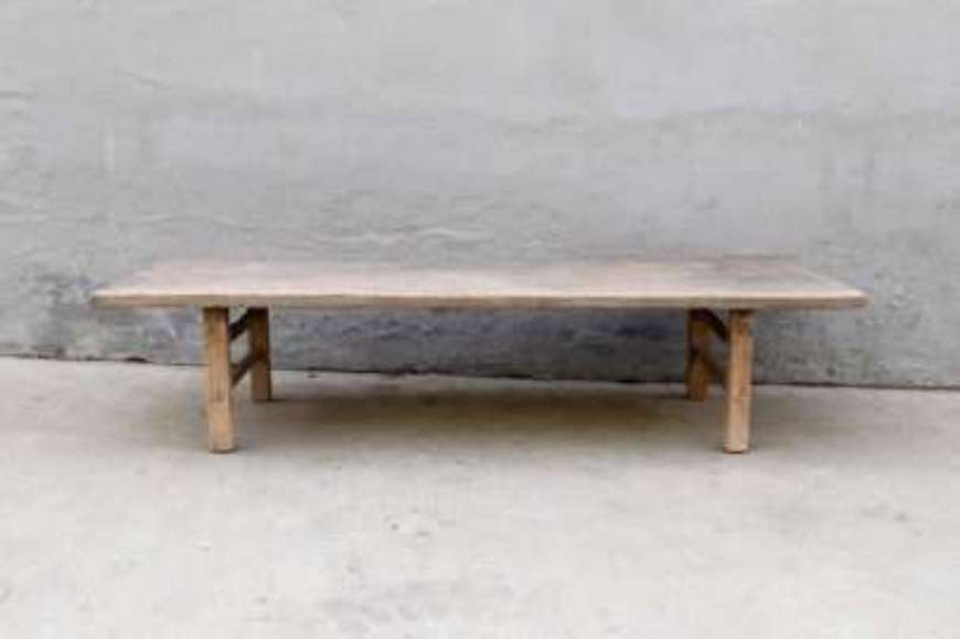 Picture of ANTIQUE, NATURAL ELM COFFEE TABLE