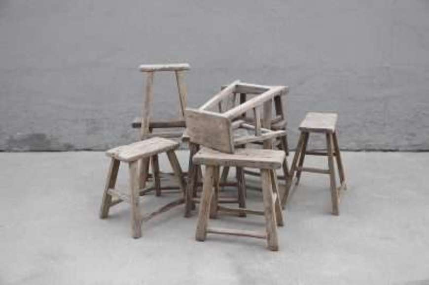 Picture of VINTAGE GARDEN STOOLS