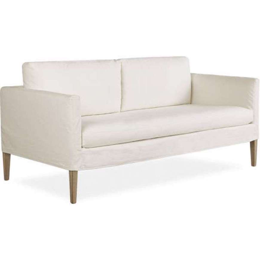 Picture of LS7098-11 LEATHER SLIPCOVERED APARTMENT SOFA