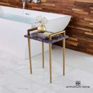 Picture of AMETHYST HANDLEBAR SIDE TABLE