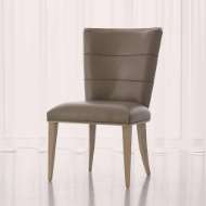 Picture of ADELAIDE SIDE CHAIR-GREY LEATHER