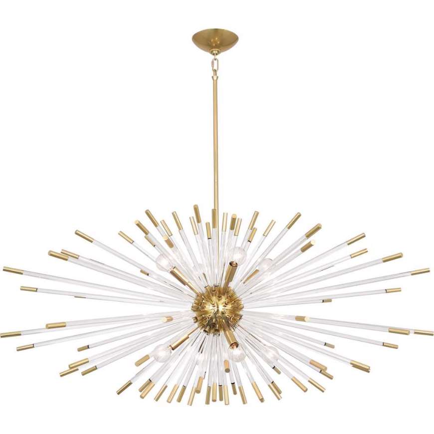 Picture of ROBERT ABBEY ANDROMEDA CHANDELIER IN MODERN BRASS FINISH 1200
