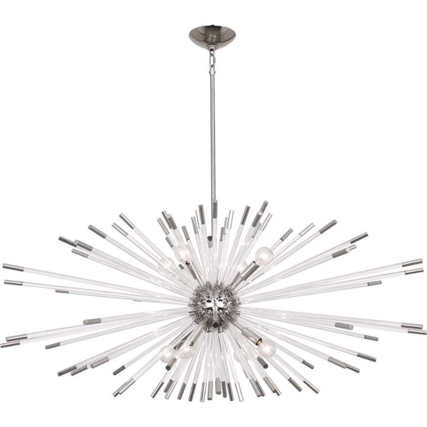 Picture of ROBERT ABBEY ANDROMEDA CHANDELIER IN POLISHED NICKEL FINISH S1200