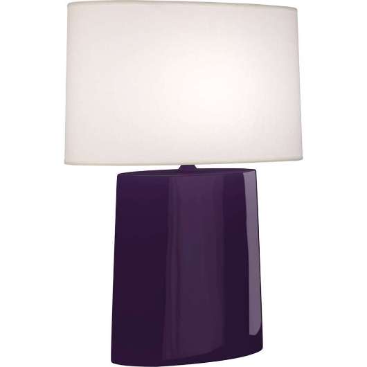 Picture of ROBERT ABBEY AMETHYST VICTOR TABLE LAMP IN AMETHYST GLAZED CERAMIC AM03