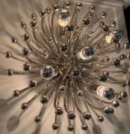 Picture of ROBERT ABBEY ANEMONE FLUSHMOUNT IN POLISHED NICKEL S1306