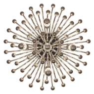 Picture of ROBERT ABBEY ANEMONE FLUSHMOUNT IN POLISHED NICKEL S1306