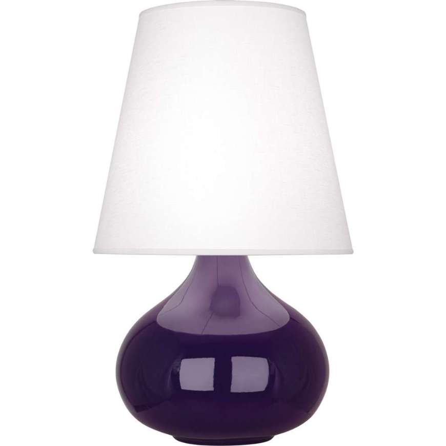 Picture of ROBERT ABBEY AMETHYST JUNE ACCENT LAMP IN AMETHYST GLAZED CERAMIC AM93