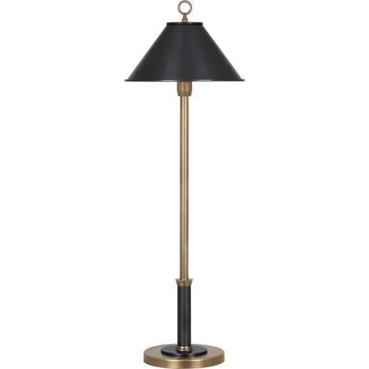 Picture of ROBERT ABBEY AARON TABLE LAMP IN WARM BRASS FINISH WITH DEEP PATINA BRONZE ACCENTS 703