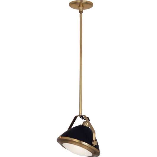 Picture of ROBERT ABBEY APOLLO PENDANT IN ANTIQUE BRASS FINISH WITH MATTE BLACK PAINTED ACCENTS 1582