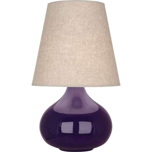 Picture of ROBERT ABBEY AMETHYST JUNE ACCENT LAMP IN AMETHYST GALZED CERAMIC AM91