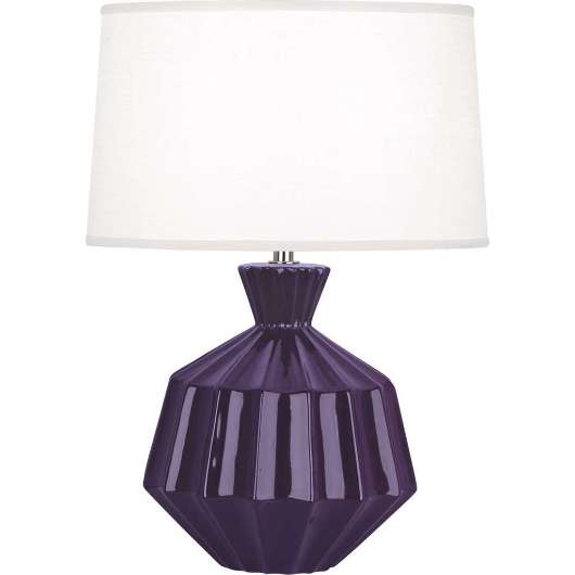 Picture of ROBERT ABBEY AMETHYST ORION ACCENT LAMP IN AMETHYST GLAZED CERAMIC AM989