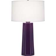Picture of ROBERT ABBEY AMETHYST MASON TABLE LAMP IN AMETHYST GLAZED CERAMIC 979