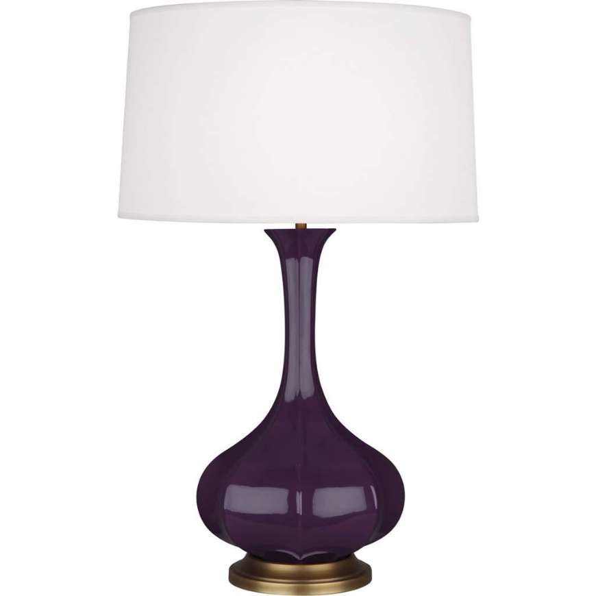 Picture of ROBERT ABBEY AMETHYST PIKE TABLE LAMP IN AMETHYST GLAZED CERAMIC AM994