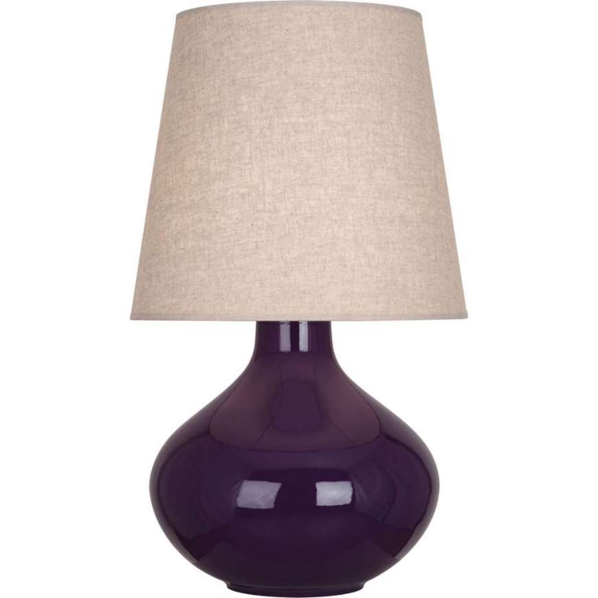 Picture of ROBERT ABBEY AMETHYST JUNE TABLE LAMP IN AMETHYST GLAZED CERAMIC AM991
