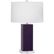 Picture of ROBERT ABBEY AMETHYST HARVEY TABLE LAMP IN AMETHYST GLAZED CERAMIC AM995