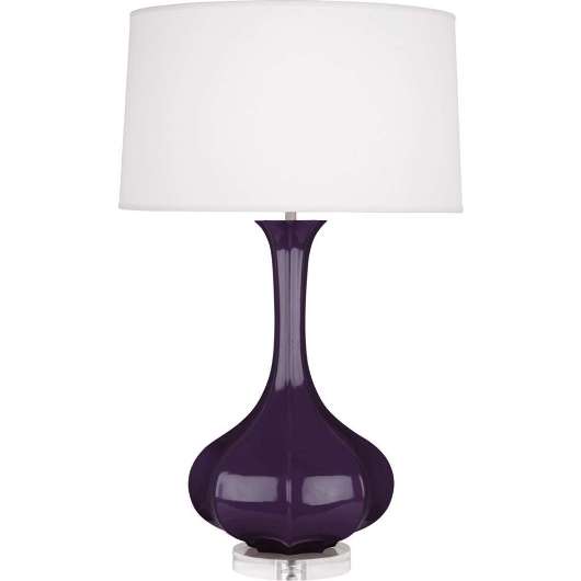 Picture of ROBERT ABBEY AMETHYST PIKE TABLE LAMP IN AMETHYST GLAZED CERAMIC AM996
