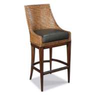 Picture of WOVEN LEATHER BAR STOOL