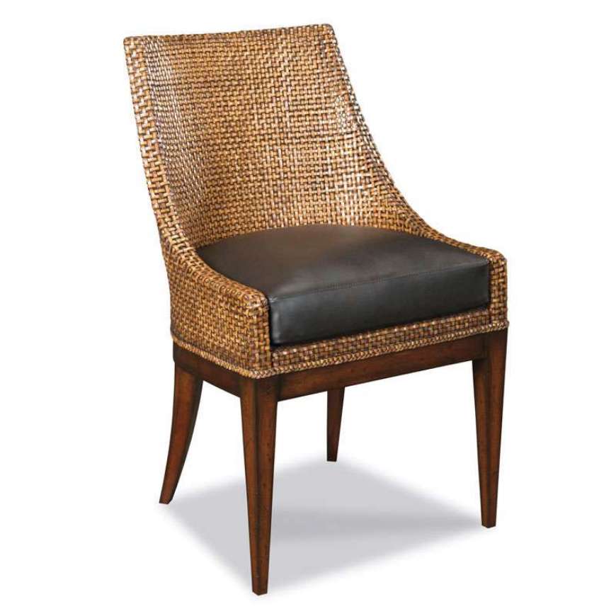 Picture of WOVEN LEATHER CHAIR